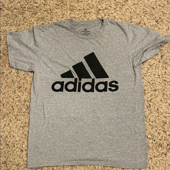 adidas Other - ❤️4/$10 Adidas Men's Heather Gray Tee with Black Logo